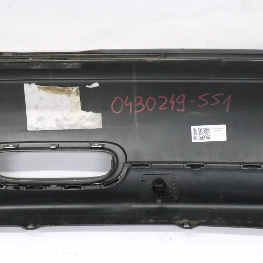 Bumper Sparkling Silver Metallic - A60 to Mini Cooper R56 R57 Rear with Part number 0430249 Mini Cooper R56 R57 Rear Bumper Sparkling Silver Metallic - A60 - SKU 0430249-SS1 - Part number 0430249