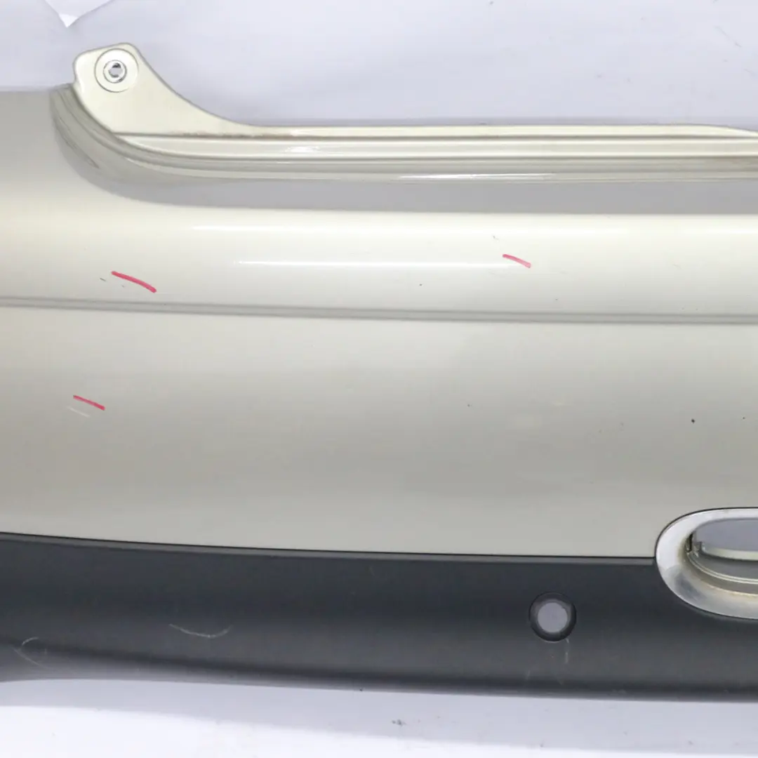 Bumper Sparkling Silver Metallic - A60 to Mini Cooper R56 R57 Rear with Part number 0430249 Mini Cooper R56 R57 Rear Bumper Sparkling Silver Metallic - A60 - SKU 0430249-SS1 - Part number 0430249