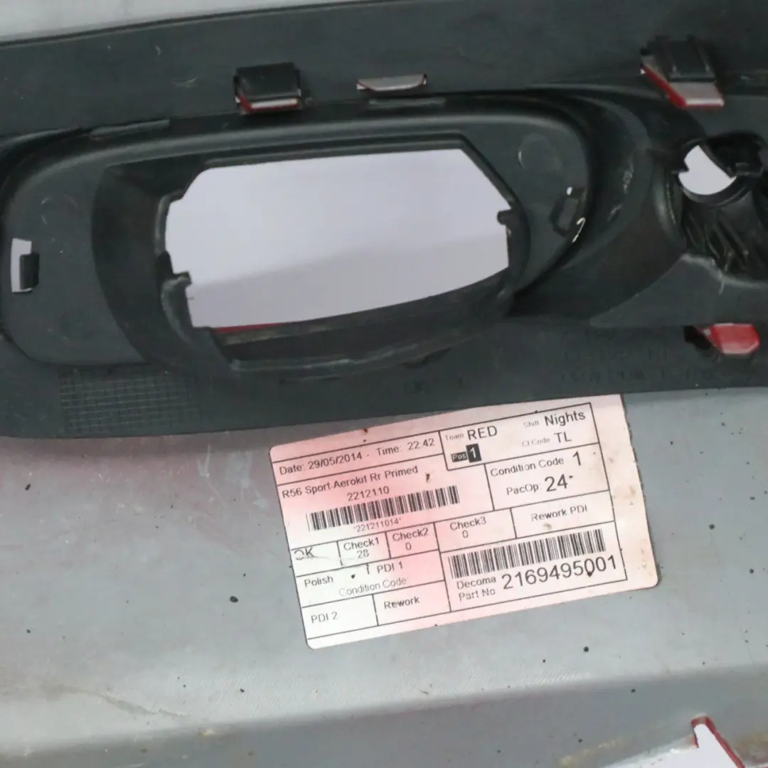Mini Cooper S R56 R57 Aero Kit Rear Bumper PDC Trim Panel Chili Red 851 - SKU 0430266-CHRED1 - Part number 0430266