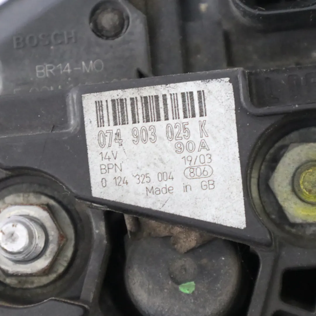 Volkswagen LT35 2.5 TDI Diesel Alternator 90A Bosch - SKU 074903025K - Numer Części 074903025K