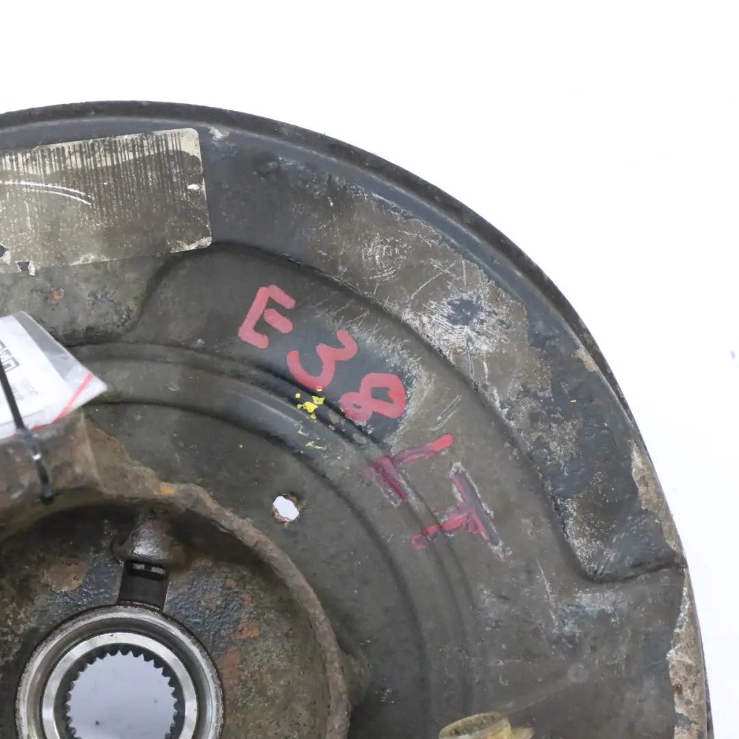 BMW E38 soporte de rueda trasera izquierda eje de suspensión cubo - SKU 1090747 - Número de pieza 1090747