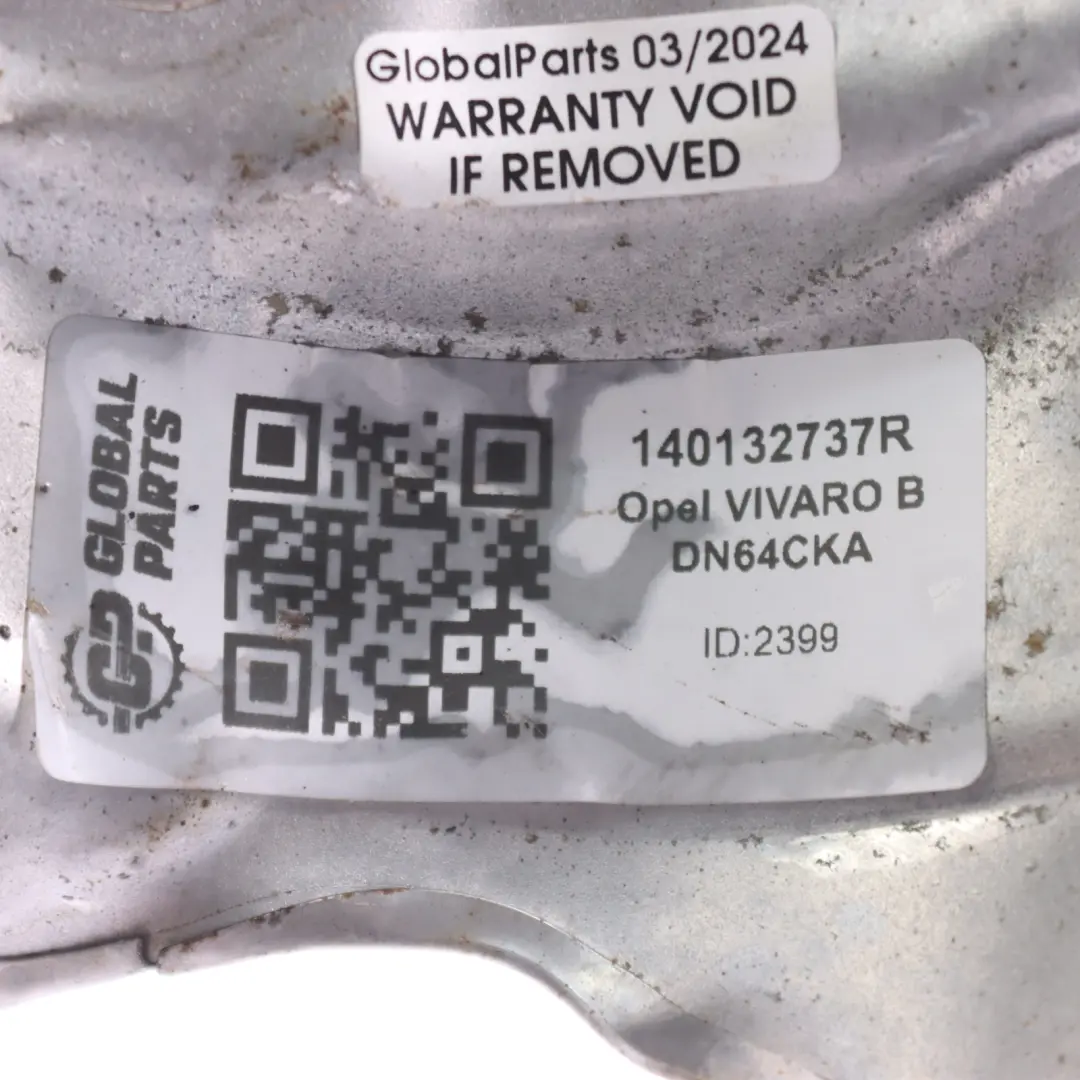Opel Vivaro B Renault Trafic III 1.6 dCi Scudo termico motore - SKU 140132737R - Numero di parte 140132737R