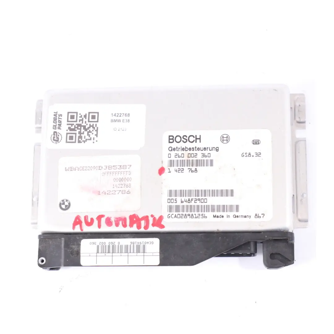 BMW E38 E39 Komputer Sterownik Skrzyni EGS - SKU 1422768 - Numer Części 1422768