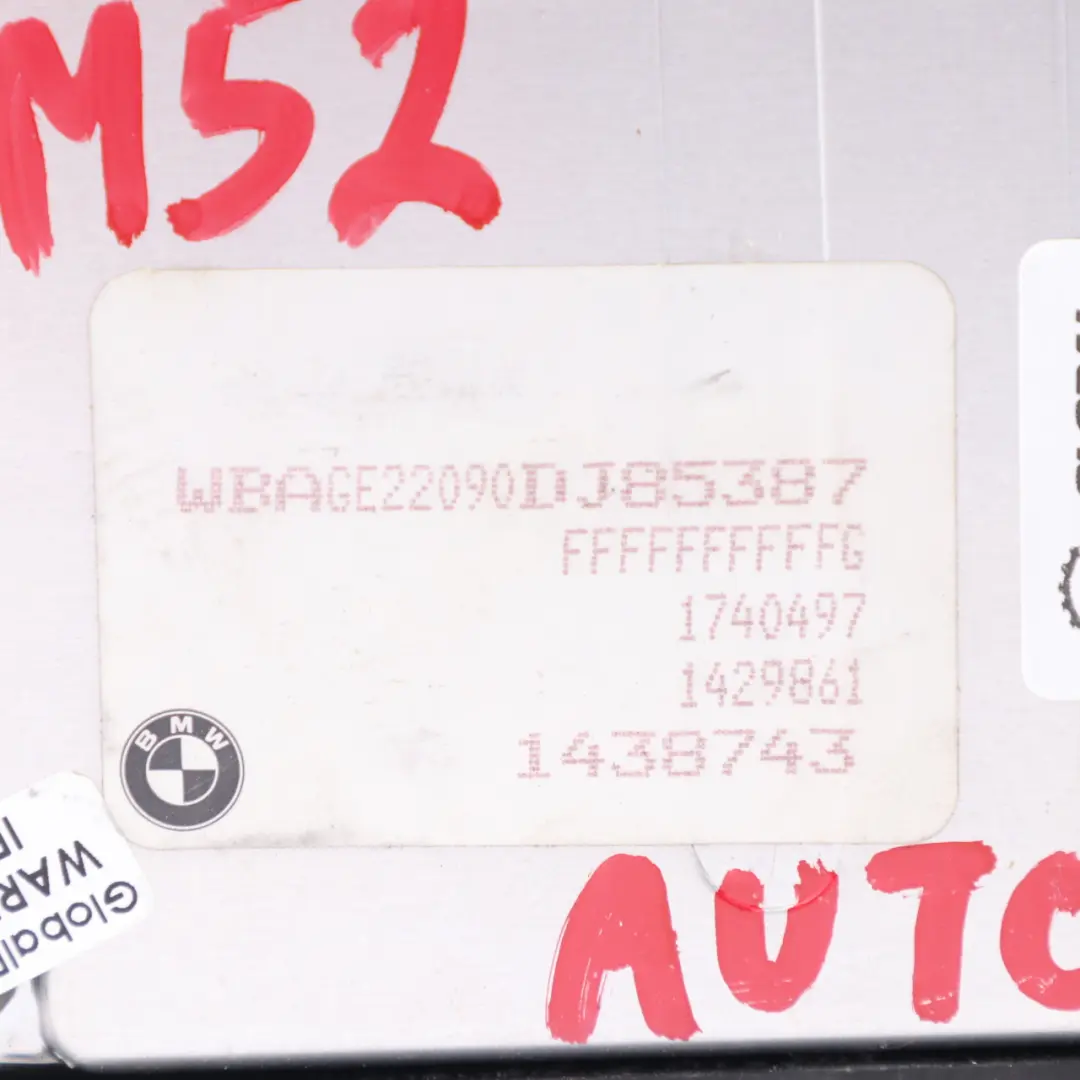 BMW E38 728i M52 193HP Unità controllo motore Modulo ECU DME Automatico - SKU 1429861 - Numero di parte 1429861