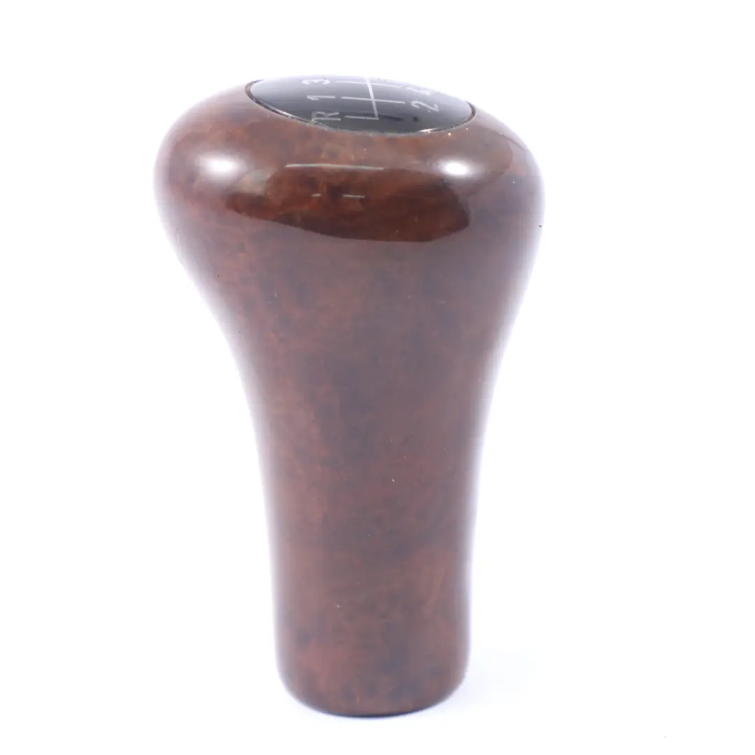 BMW E46 Leather 5 Speed Ring Gear Shift Knob Lever Wood Ahorn - SKU 1434716 - Part number 1434716