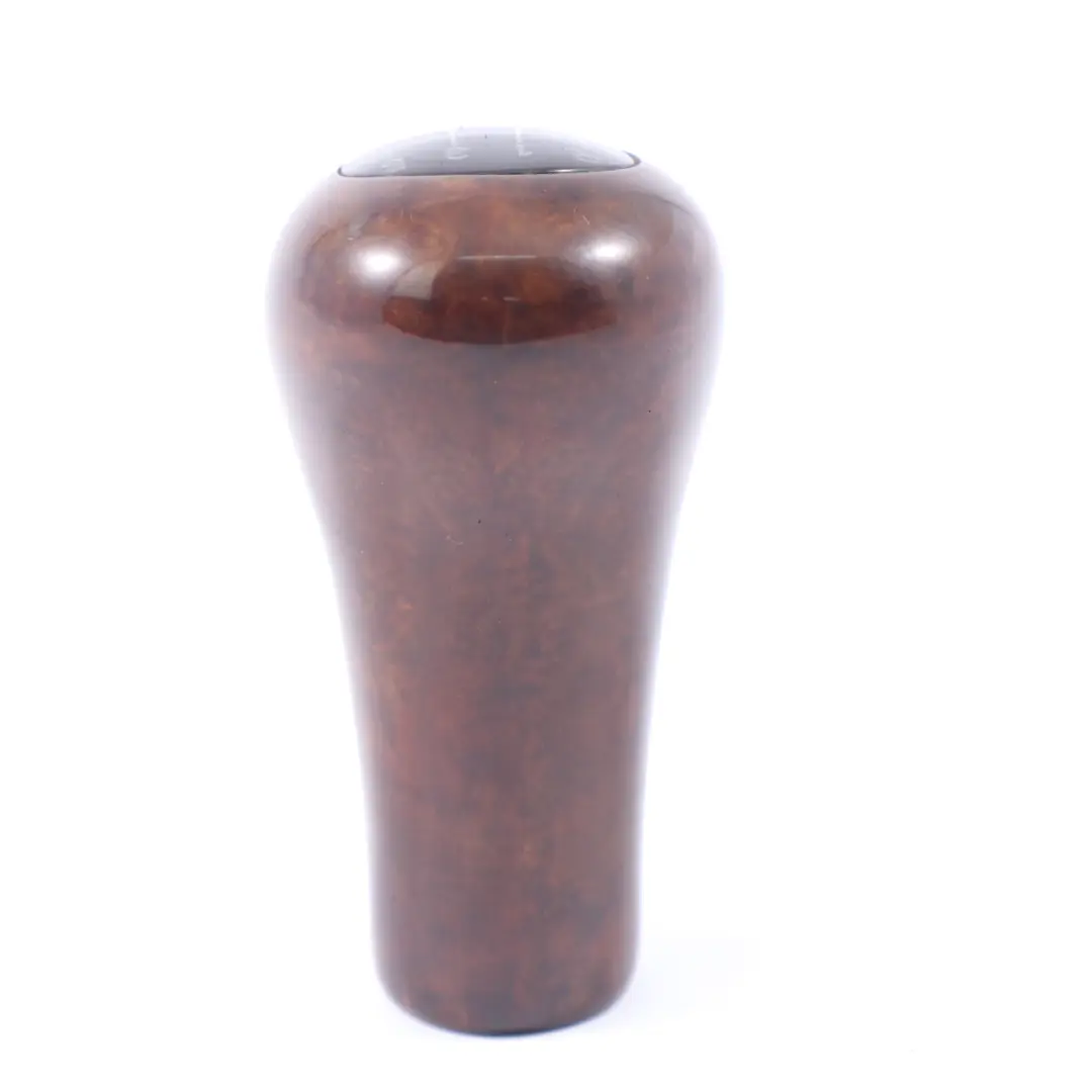 BMW E46 Leather 5 Speed Ring Gear Shift Knob Lever Wood Ahorn - SKU 1434716 - Part number 1434716