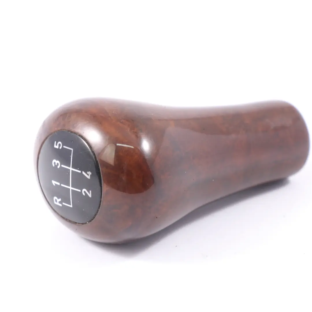 Leather 5 Speed Ring Gear Shift Knob Lever Wood Ahorn to BMW E46 with Part number 1434716 BMW E46 Leather 5 Speed Ring Gear Shift Knob Lever Wood Ahorn - SKU 1434716 - Part number 1434716