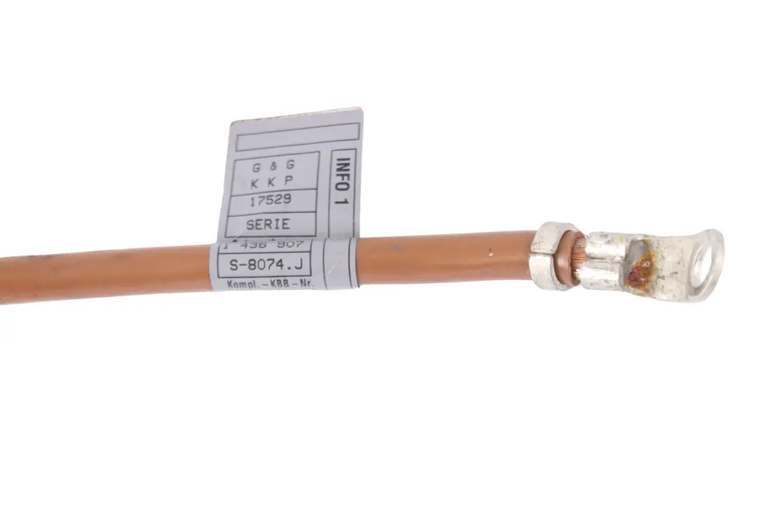 Cable de Tierra Batería Motor Cableado Eléctrico para BMW E38 con número de pieza 1436907 BMW E38 Cable de Tierra Batería Motor Cableado Eléctrico - SKU 1436907 - Número de pieza 1436907