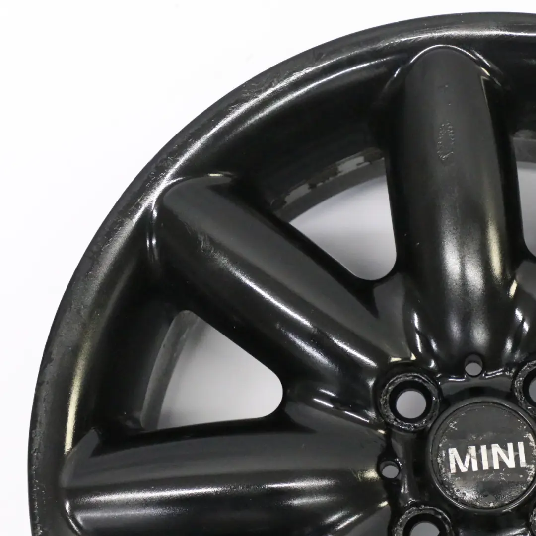 Mini Cooper R50 R53 R55 R56 R57 Black Wheel Alloy Rim 17" ET:48 7J S-Spoke 85 - SKU 1512352-9 - Part number 1512352