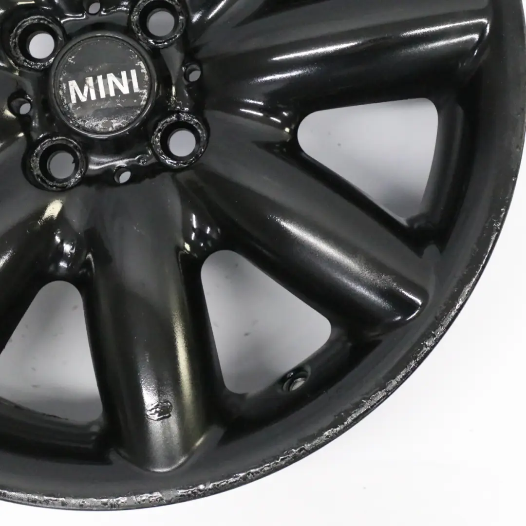 Mini Cooper R50 R53 R55 R56 R57 Black Wheel Alloy Rim 17" ET:48 7J S-Spoke 85 - SKU 1512352-9 - Part number 1512352