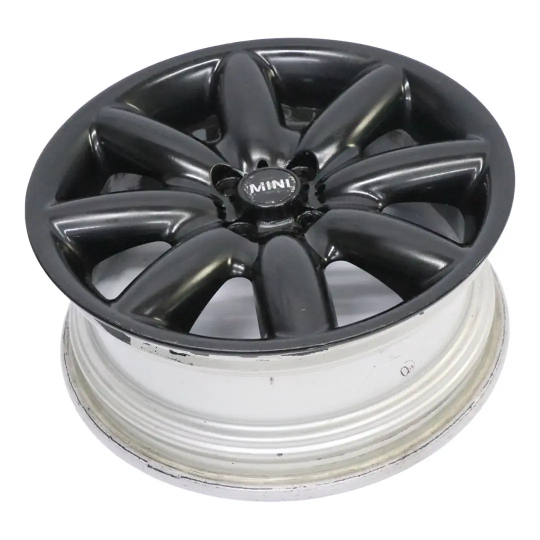 Mini Cooper R50 R53 R55 R56 R57 Black Wheel Alloy Rim 17" ET:48 7J S-Spoke 85 - SKU 1512352-9 - Part number 1512352