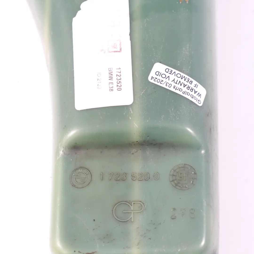Tanque de Expansión BMW E36 E38 M50 M52 Gasolina Refrigeración Agua para con número de pieza 1723520 Tanque de Expansión BMW E36 E38 M50 M52 Gasolina Refrigeración Agua - SKU 1723520 - Número de pieza 1723520