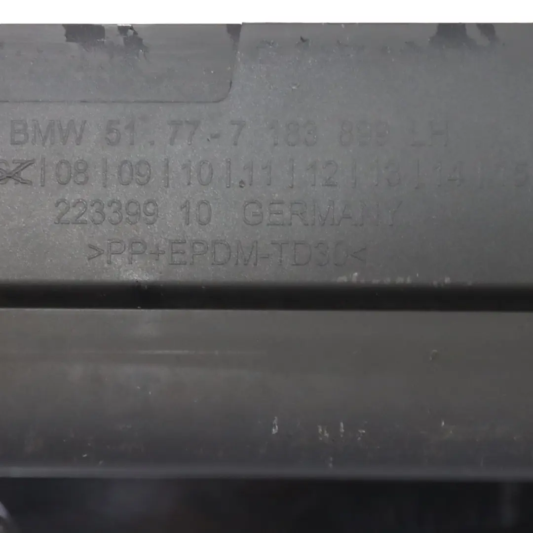 BMW F01 Próg Listwa Progowa Nakładka Lewa Black Sapphire - 475 - SKU 2152311-BS1 - Numer Części 2152311