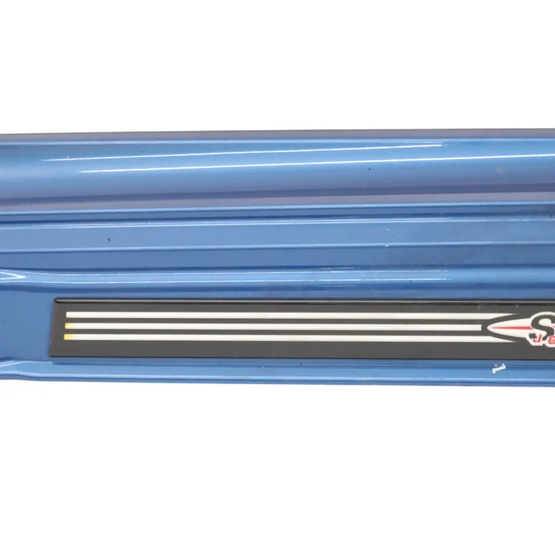 Mini R56 R57 JCW Left Door N/S Sill Skirt Side Trim Lightning Blue Metallic A63 - SKU 2156417-LB - Part number 2156417