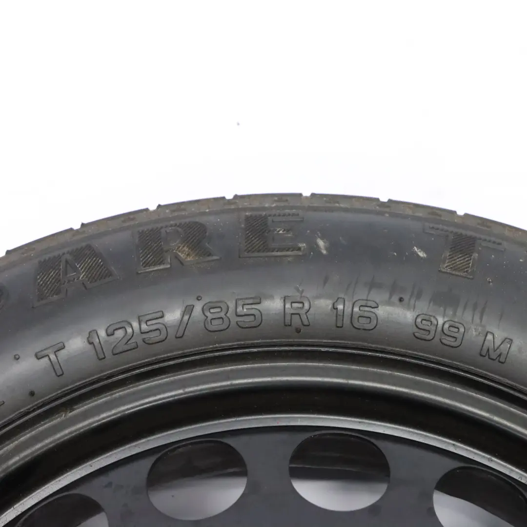 Spare Wheel Saab 9-3 Wheel Steel R16 4J ET:41 Pirelli 125/85 to with Part number 2160132 Spare Wheel Saab 9-3 Wheel Steel R16 4J ET:41 Pirelli 125/85 - SKU 2160132-2 - Part number 2160132