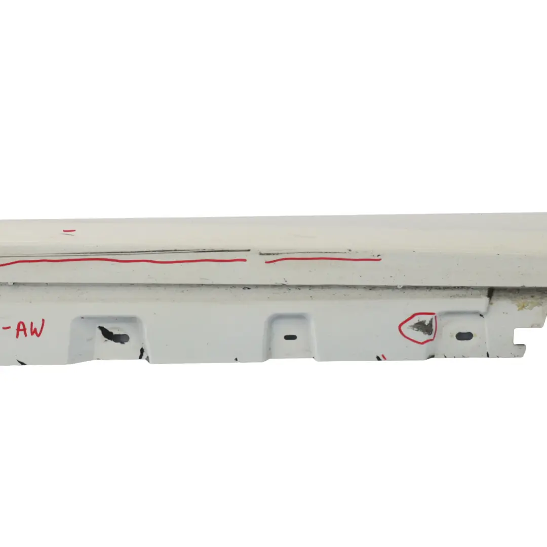 Side Skirt M5 M Sport Door Sill Cover Right O/S Alpinweiss White - 300 to BMW F10 with Part number 2298068 BMW F10 Side Skirt M5 M Sport Door Sill Cover Right O/S Alpinweiss White - 300 - SKU 2298068-AW - Part number 2298068