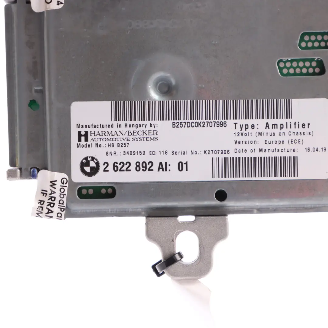 Control Unit BMW F20 F21 F22 F23 Module Active Sound Design to with Part number 2622892 Control Unit BMW F20 F21 F22 F23 Module Active Sound Design - SKU 2622892-1 - Part number 2622892