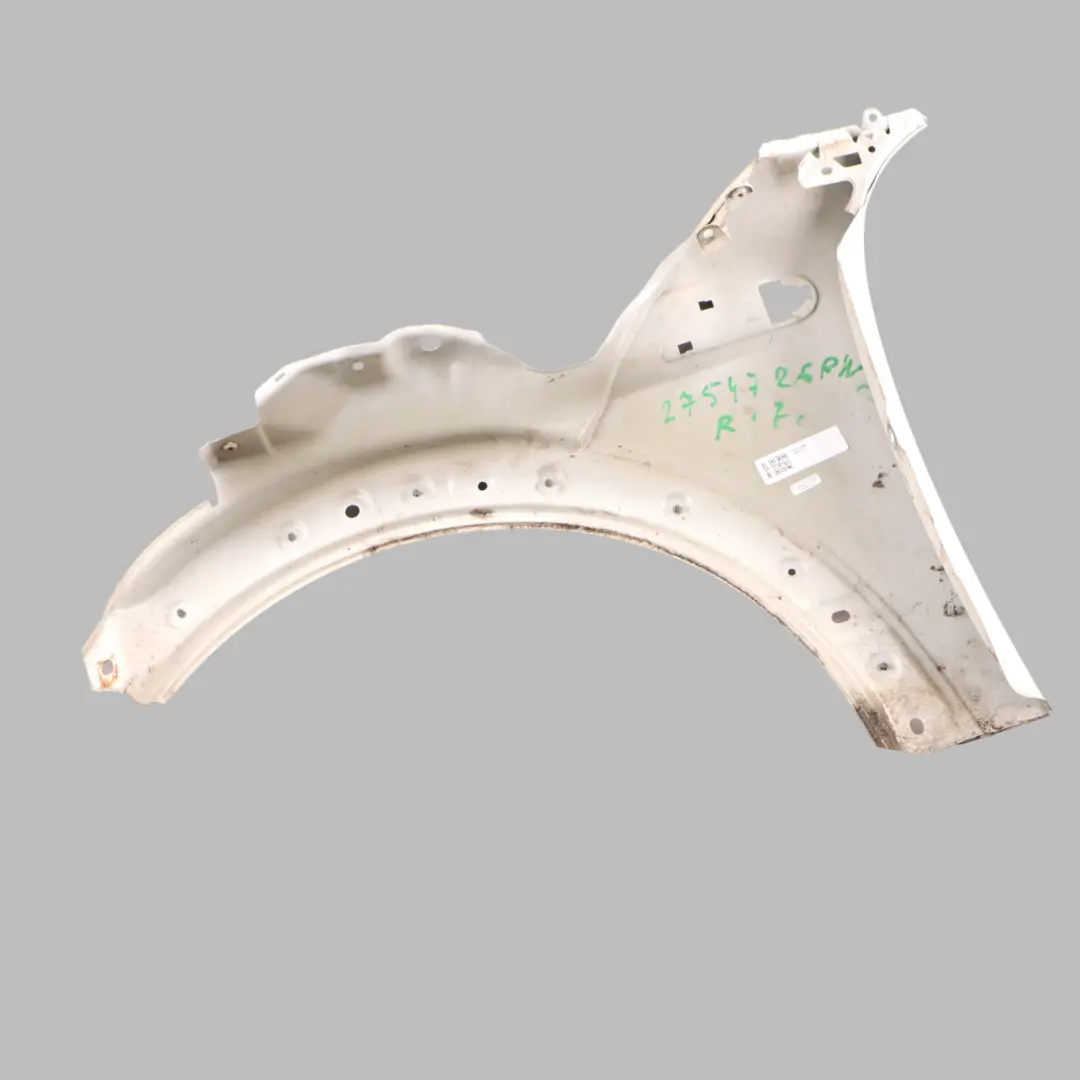 Front Right O/S Wing Side Panel Pepper White - 850 to Mini R55 R56 R57 8 with Part number 2754726 Mini R55 R56 R57 8 Front Right O/S Wing Side Panel Pepper White - 850 - SKU 2754726-PW8 - Part number 2754726