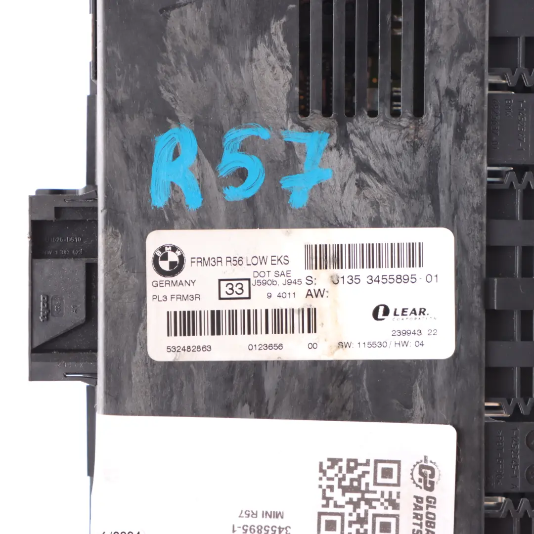 Mini Cooper One R57 Footwell Light Module Low EKS ECU PL3 FRM3R - SKU 3455895-1 - Part number 3455895