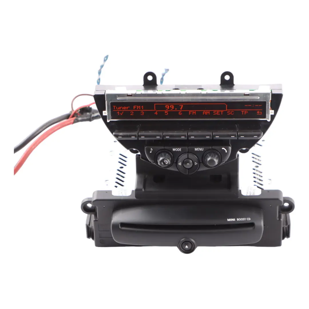 Radio Boost CD USB Bluetooth Head Unit to Mini Cooper R55 R56 R57 LCI with Part number 3457050 Mini Cooper R55 R56 R57 LCI Radio Boost CD USB Bluetooth Head Unit - SKU 3457050-2 - Part number 3457050