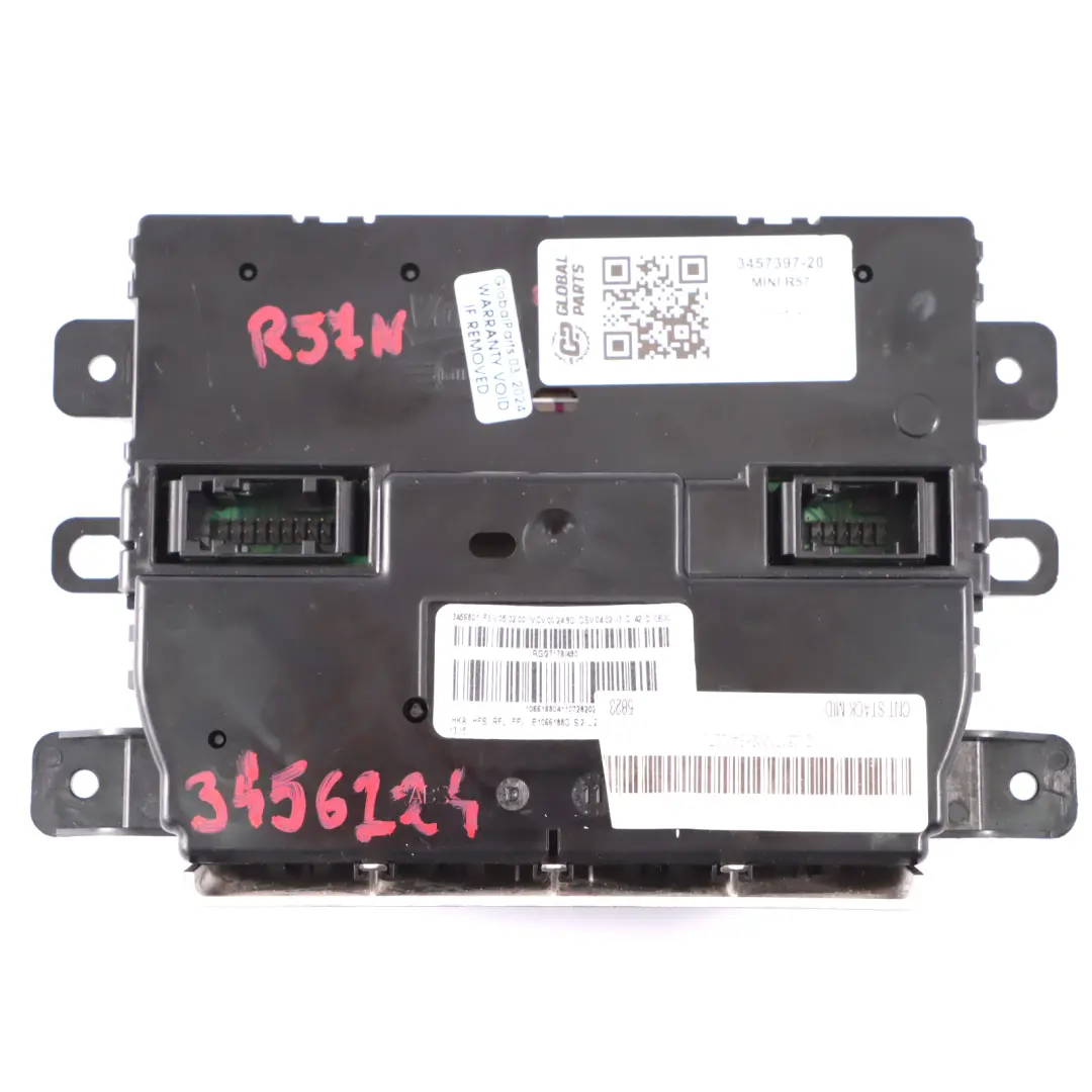 Aire Acondicionado Automático A/C Control Módulo para Mini Cooper R57 LCI con número de pieza 3457397 Mini Cooper R57 LCI Aire Acondicionado Automático A/C Control Módulo - SKU 3457397-20 - Número de pieza 3457397