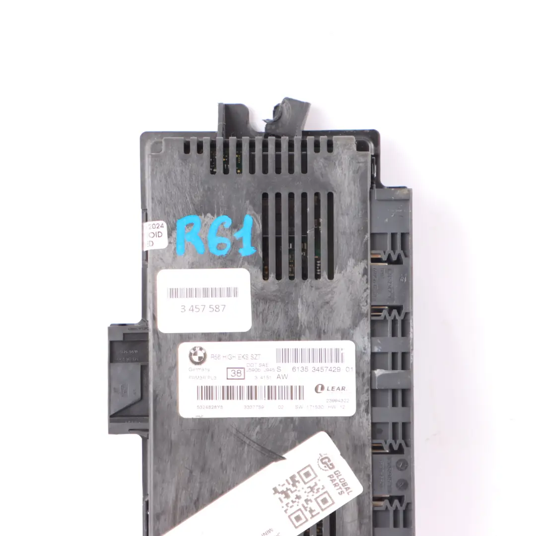 Moduł Sterownik Świateł EKS SZT ECU FRM3R PL3 Lear do Mini Cooper R61 o numerze 3457429 Mini Cooper R61 Moduł Sterownik Świateł EKS SZT ECU FRM3R PL3 Lear - SKU 3457429-1 - Numer Części 3457429
