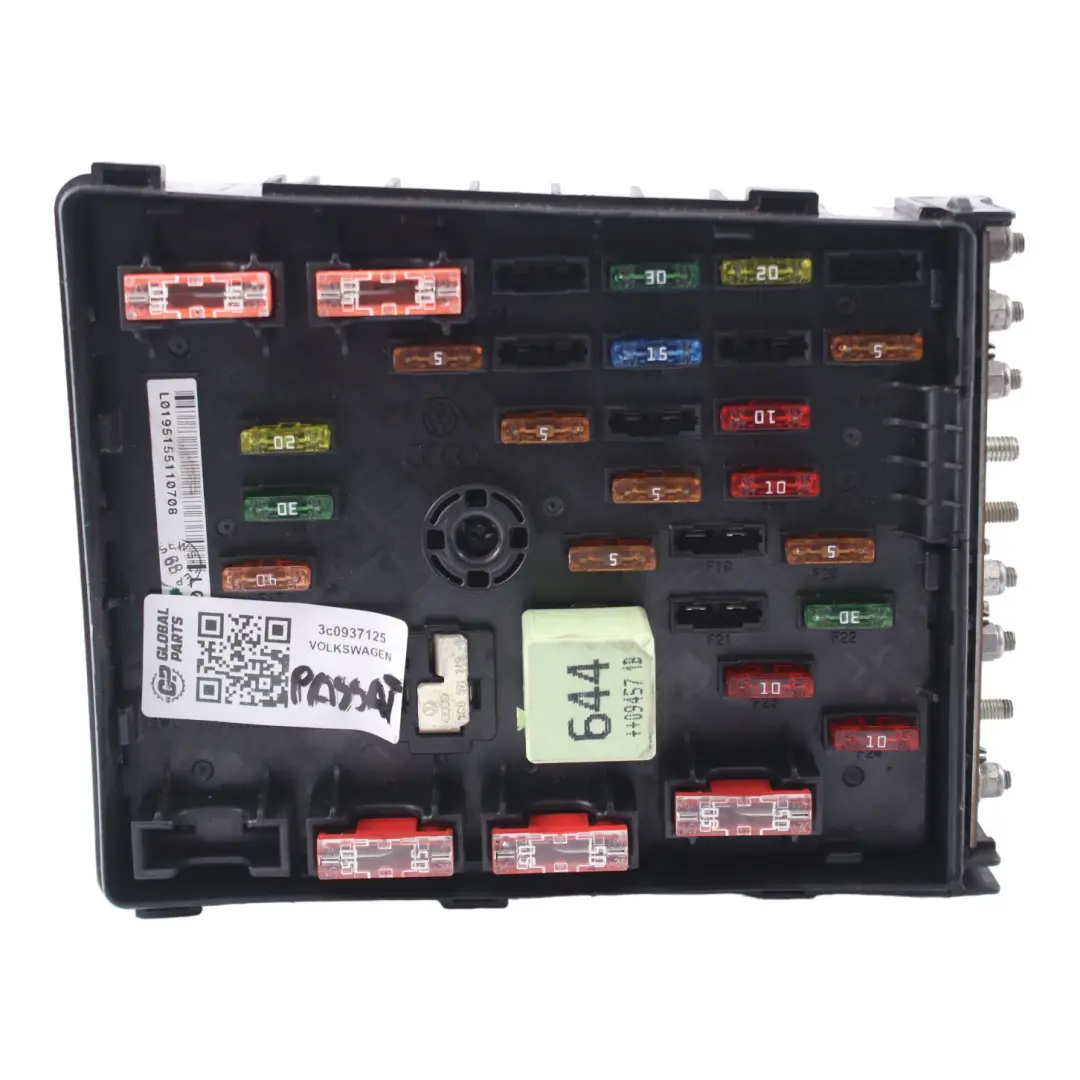 Sicherungskasten Relais Elektrisches Modul für Volkswagen VW Passat B6 mit Teilenummer 3C0937125 Volkswagen VW Passat B6 Sicherungskasten Relais Elektrisches Modul - SKU 3c0937125 - Teilenummer 3C0937125