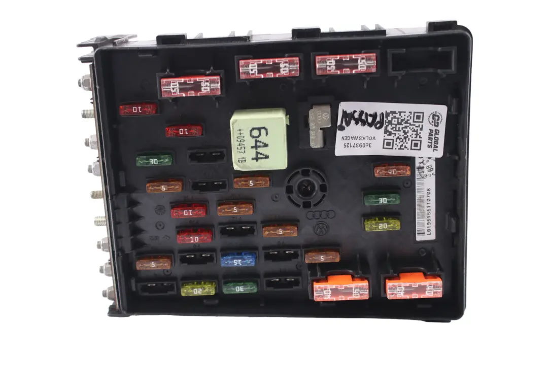 Caja de Fusibles Relé Módulo Eléctrico para Volkswagen VW Passat B6 con número de pieza 3C0937125 Volkswagen VW Passat B6 Caja de Fusibles Relé Módulo Eléctrico - SKU 3c0937125 - Número de pieza 3C0937125