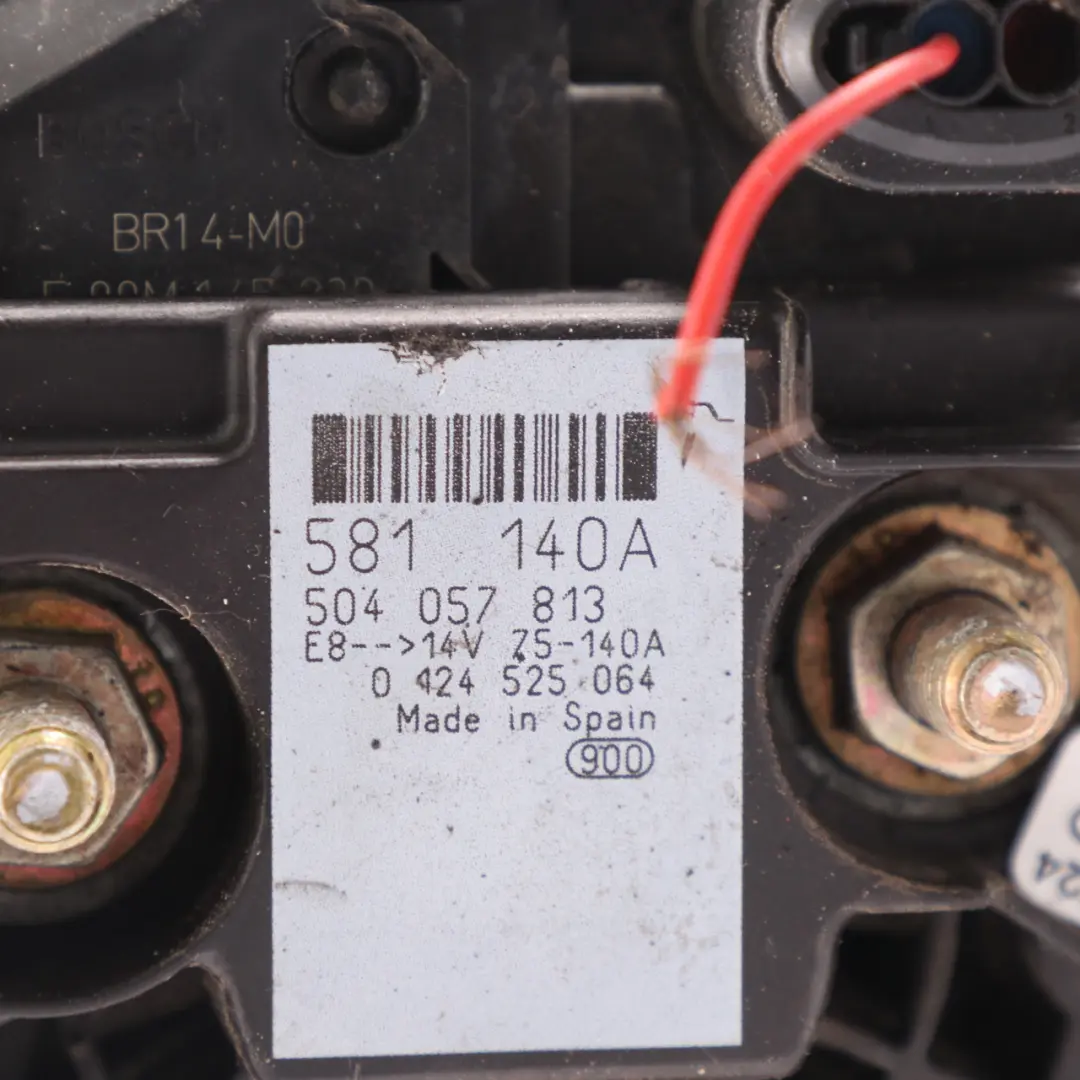 Alternator Iveco Daily II Engine Alternator Generator 140A to with Part number 504057813 Alternator Iveco Daily II Engine Alternator Generator 140A - SKU 504057813 - Part number 504057813