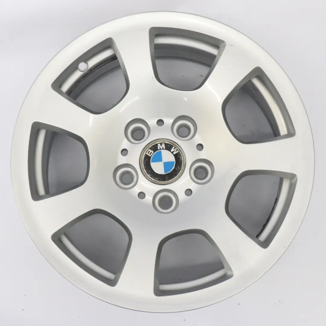 Alloy Wheel Rim 16" Trapezoid Spoke 134 ET20 7J to BMW E60 E61 Silver with Part number 6762000 BMW E60 E61 Silver Alloy Wheel Rim 16" Trapezoid Spoke 134 ET20 7J - SKU 6762000-4 - Part number 6762000