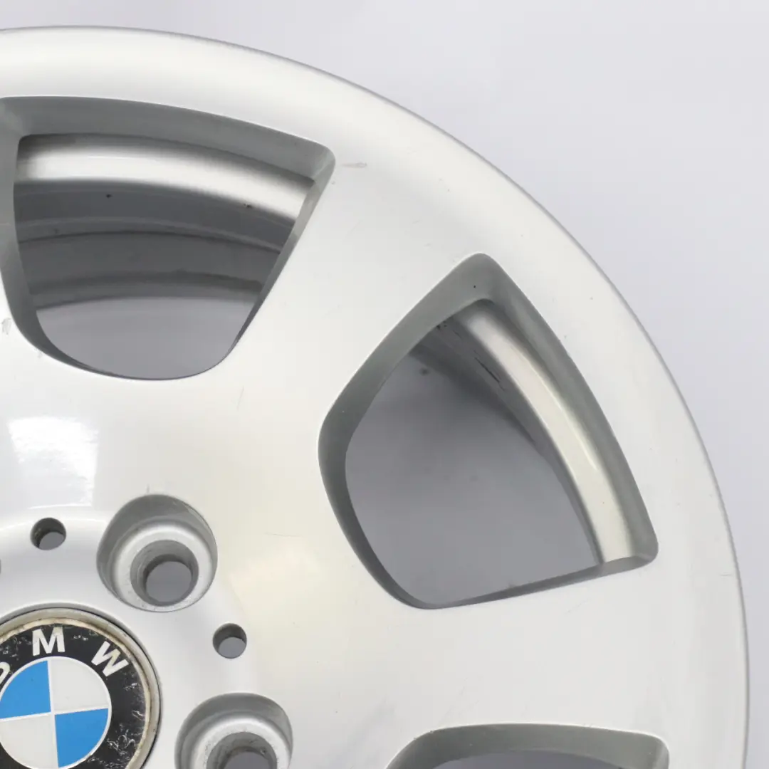BMW E60 E61 Silver Alloy Wheel Rim 16" Trapezoid Spoke 134 ET20 7J - SKU 6762000-4 - Part number 6762000