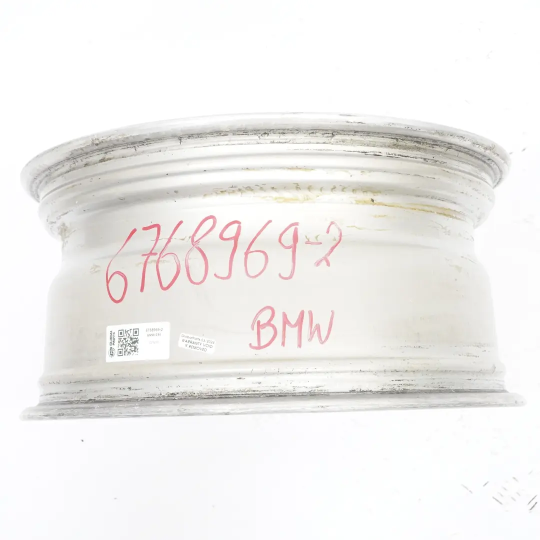 BMW E90 E91 llanta de aleación de plata 17 "ET:34 8J Spider Spoke 187 - SKU 6768969-2 - Número de pieza 6768969