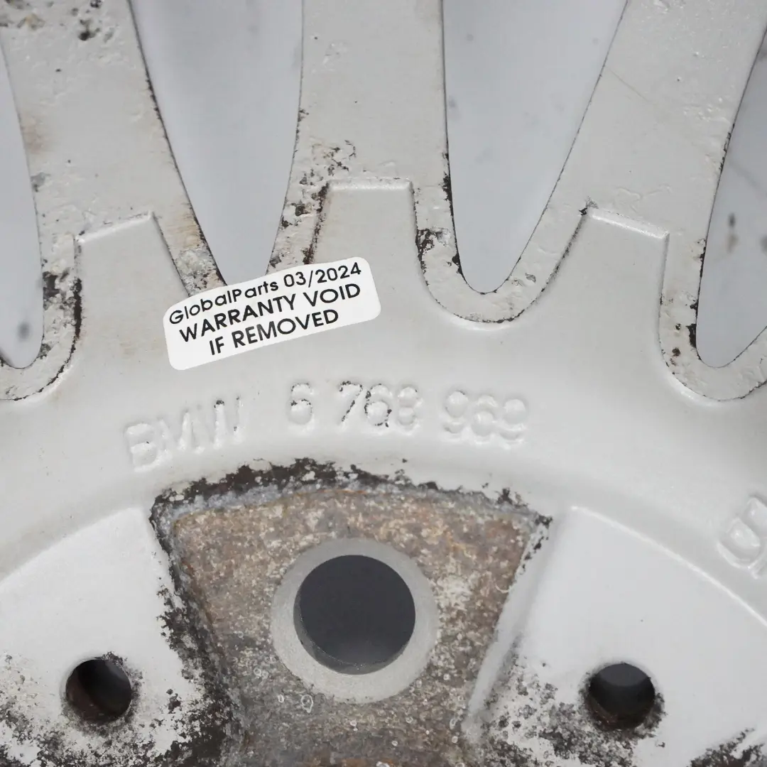 BMW E90 E91 llanta de aleación de plata 17 "ET:34 8J Spider Spoke 187 - SKU 6768969-2 - Número de pieza 6768969