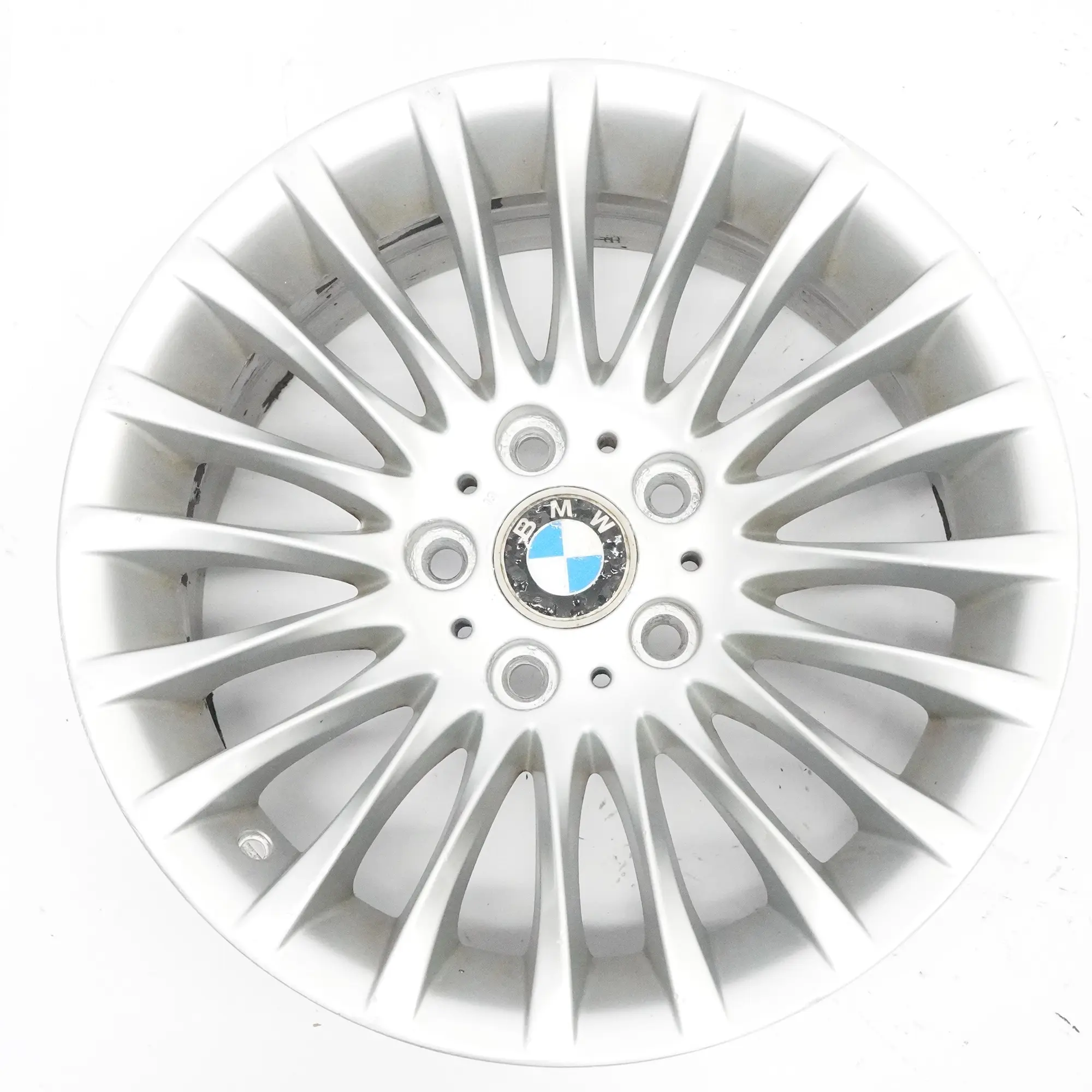 BMW E90 E91 llanta de aleación de plata 17 "ET:34 8J Spider Spoke 187 6768969