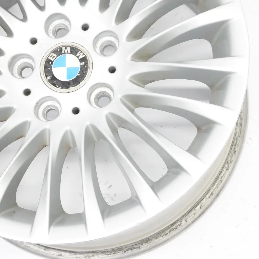BMW E90 E91 Silberne Leichtmetallfelge 17" ET:34 8J Spider Speiche 187 - SKU 6768969-2 - Teilenummer 6768969