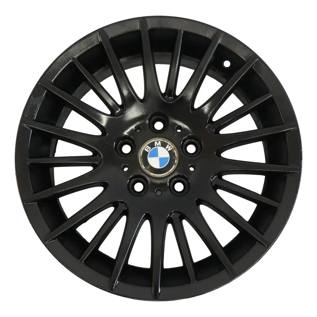 Alloy Rim 17" Spider Spoke 160 ET:34 8J to BMW E90 E91 E92 E93 Black Wheel with Part number 6775598 BMW E90 E91 E92 E93 Black Wheel Alloy Rim 17" Spider Spoke 160 ET:34 8J - SKU 6775598-2 - Part number 6775598