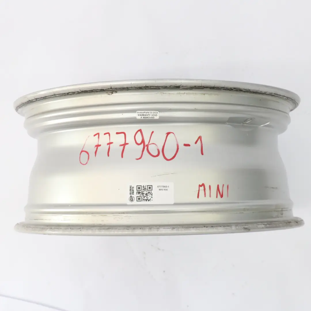Alloy Rim 17" 7J 5 Star Pace Spoke 110 to Mini Cooper R50 R55 R56 Silver Wheel with Part number 6777960 Mini Cooper R50 R55 R56 Silver Wheel Alloy Rim 17" 7J 5 Star Pace Spoke 110 - SKU 6777960-1 - Part number 6777960