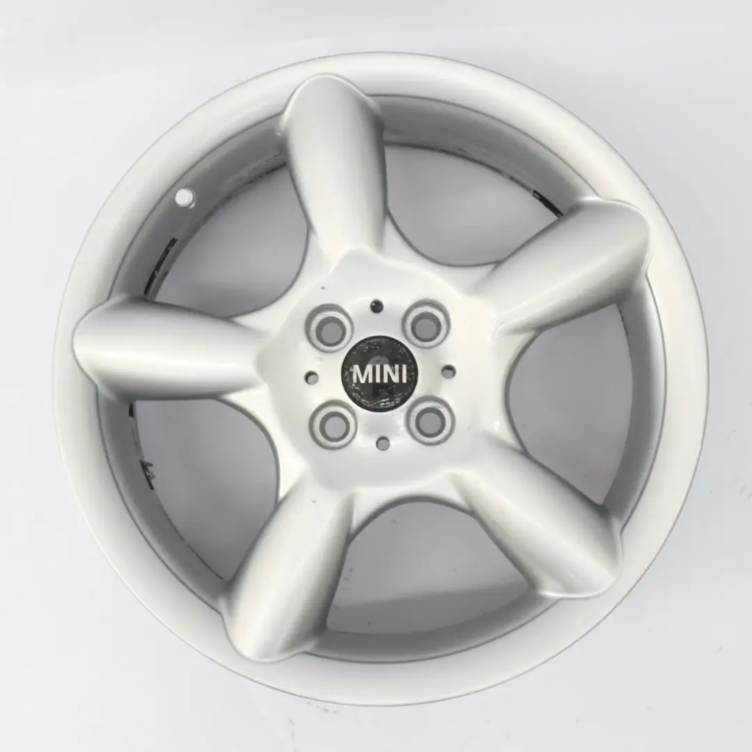 Alloy Rim 17" 7J 5 Star Pace Spoke 110 to Mini Cooper R50 R55 R56 Silver Wheel with Part number 6777960 Mini Cooper R50 R55 R56 Silver Wheel Alloy Rim 17" 7J 5 Star Pace Spoke 110 - SKU 6777960-1 - Part number 6777960