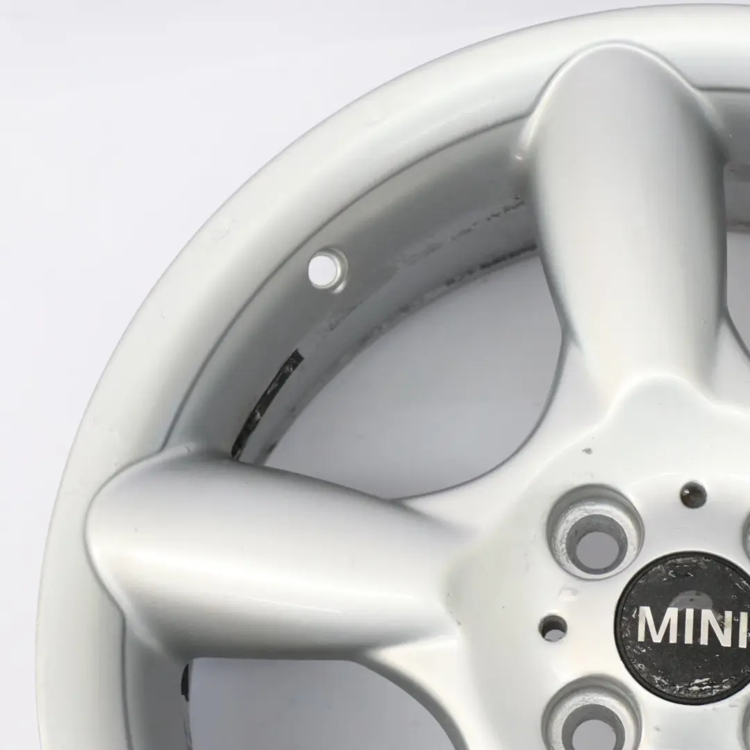 Mini Cooper R50 R55 R56 Argento Cerchio in lega 17" 7J 5 Star Pace Spoke 110 - SKU 6777960-1 - Numero di parte 6777960