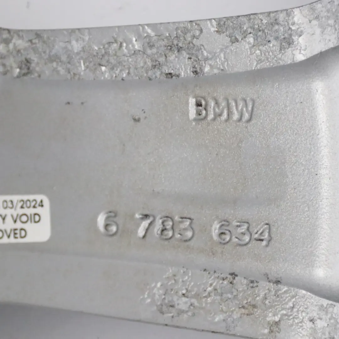 Front Silver Wheel Alloy Rim 18" Star Spoke 287 8j ET:34 to Bmw E90 E91 E92 with Part number 6783634 Bmw E90 E91 E92 Front Silver Wheel Alloy Rim 18" Star Spoke 287 8j ET:34 - SKU 6783634-2 - Part number 6783634