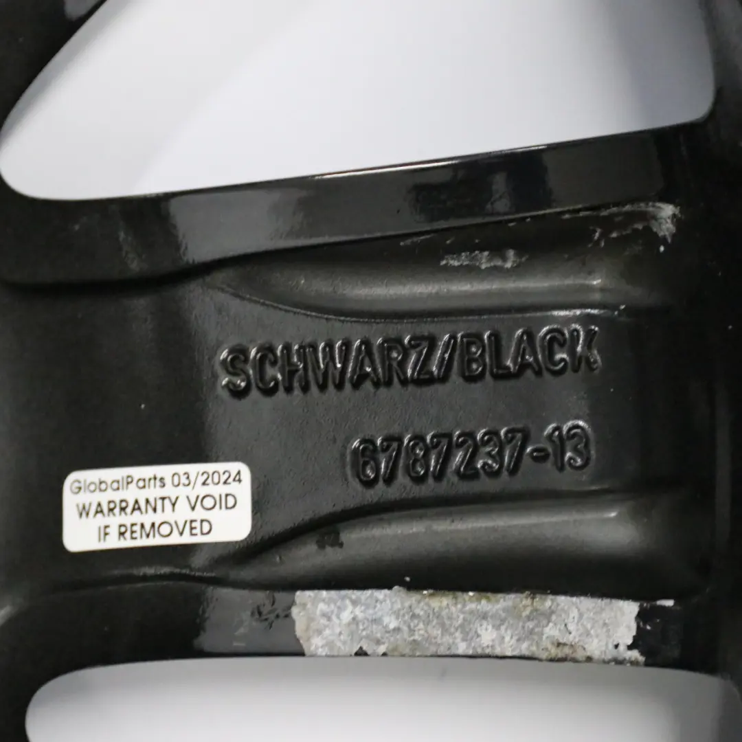 Schwarz Felge 17" 7J Crown Spoke 104 für Mini Cooper R50 R55 R56 R57 mit Teilenummer 6787237 Mini Cooper R50 R55 R56 R57 Schwarz Felge 17" 7J Crown Spoke 104 - SKU 6787237-2 - Teilenummer 6787237