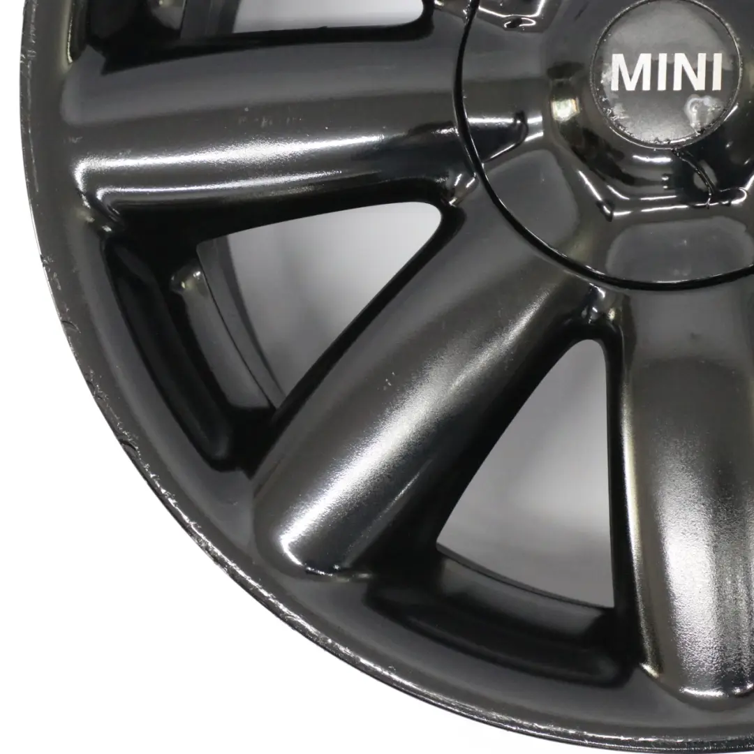 Mini Cooper R50 R55 R56 Black Matt Wheel Alloy Rim 17" 7J Crown Spoke 104 - SKU 6787237-3 - Part number 6787237