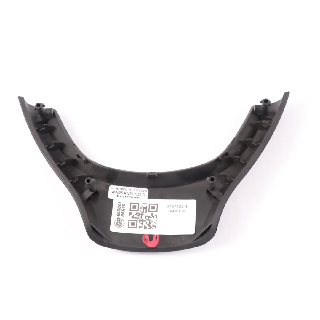 Steering Wheel Cover Trim Panel Black to BMW F01 F07 F10 F11 LCI with Part number 6787422 BMW F01 F07 F10 F11 LCI Steering Wheel Cover Trim Panel Black - SKU 6787422-1 - Part number 6787422