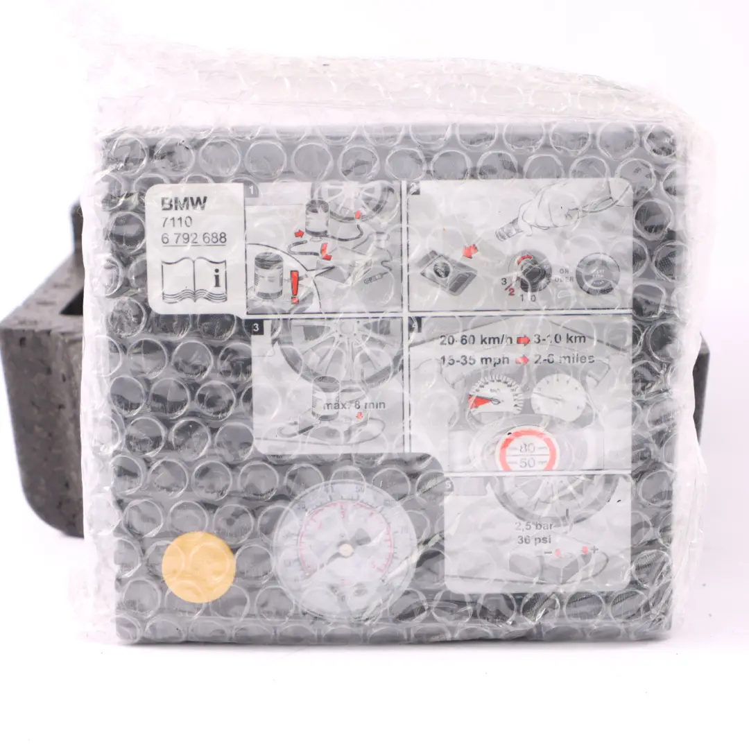 Système de mobilité Compresseur de pneus pour BMW E60 E81 E90 F10 F11 à propos du numéro de pièce 6792688 BMW E60 E81 E90 F10 F11 Système de mobilité Compresseur de pneus - SKU 6792688-2 - Numéro de pièce 6792688