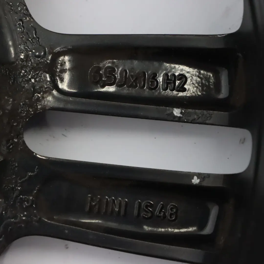 Cerchio in lega nero 16" 6,5J ET:48 Doppie razze 119 per Mini R55 R56 R57 con numero di parte 6793404 Mini R55 R56 R57 Cerchio in lega nero 16" 6,5J ET:48 Doppie razze 119 - SKU 6793404-1 - Numero di parte 6793404