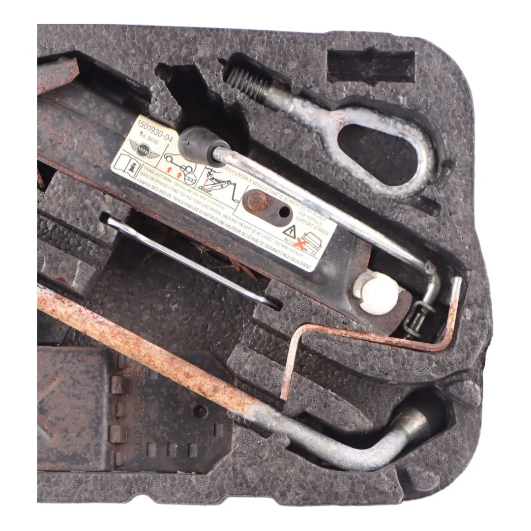 Spare Wheel Tool Storage Set Tray Mobility System to Mini Cooper One R56 R57 R59 with Part number 6795816 Mini Cooper One R56 R57 R59 Spare Wheel Tool Storage Set Tray Mobility System - SKU 6795816-6 - Part number 6795816