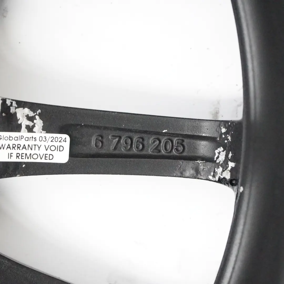 BMW F20 F21 F22 F23 Jante Alliage Noir 17" 7J ET:40 Y-Spoke 380 - SKU 6796205-5 - Numéro de pièce 6796205