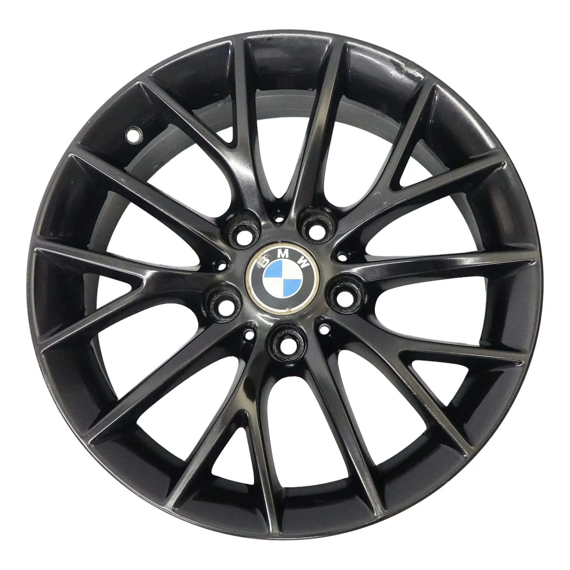 BMW F20 F21 F22 F23 Black Wheel Alloy Rim 17" 7J ET:40 Y-Spoke 380 6796205