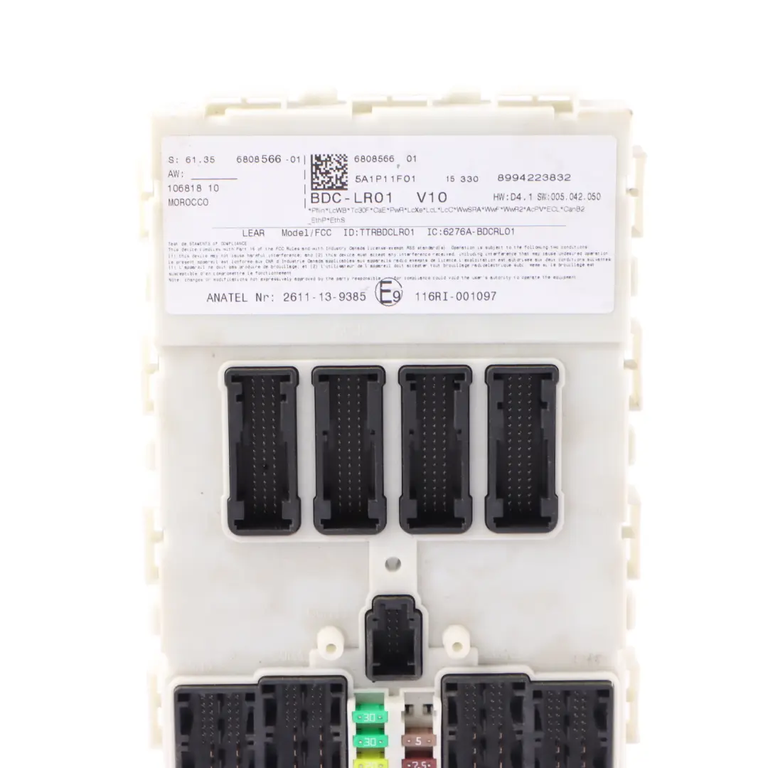 Body Control Comfort Module Unit BDC FEM ECU LR01 to BMW F45 X1 F48 I01 with Part number 6808566 BMW F45 X1 F48 I01 Body Control Comfort Module Unit BDC FEM ECU LR01 - SKU 6808566 - Part number 6808566
