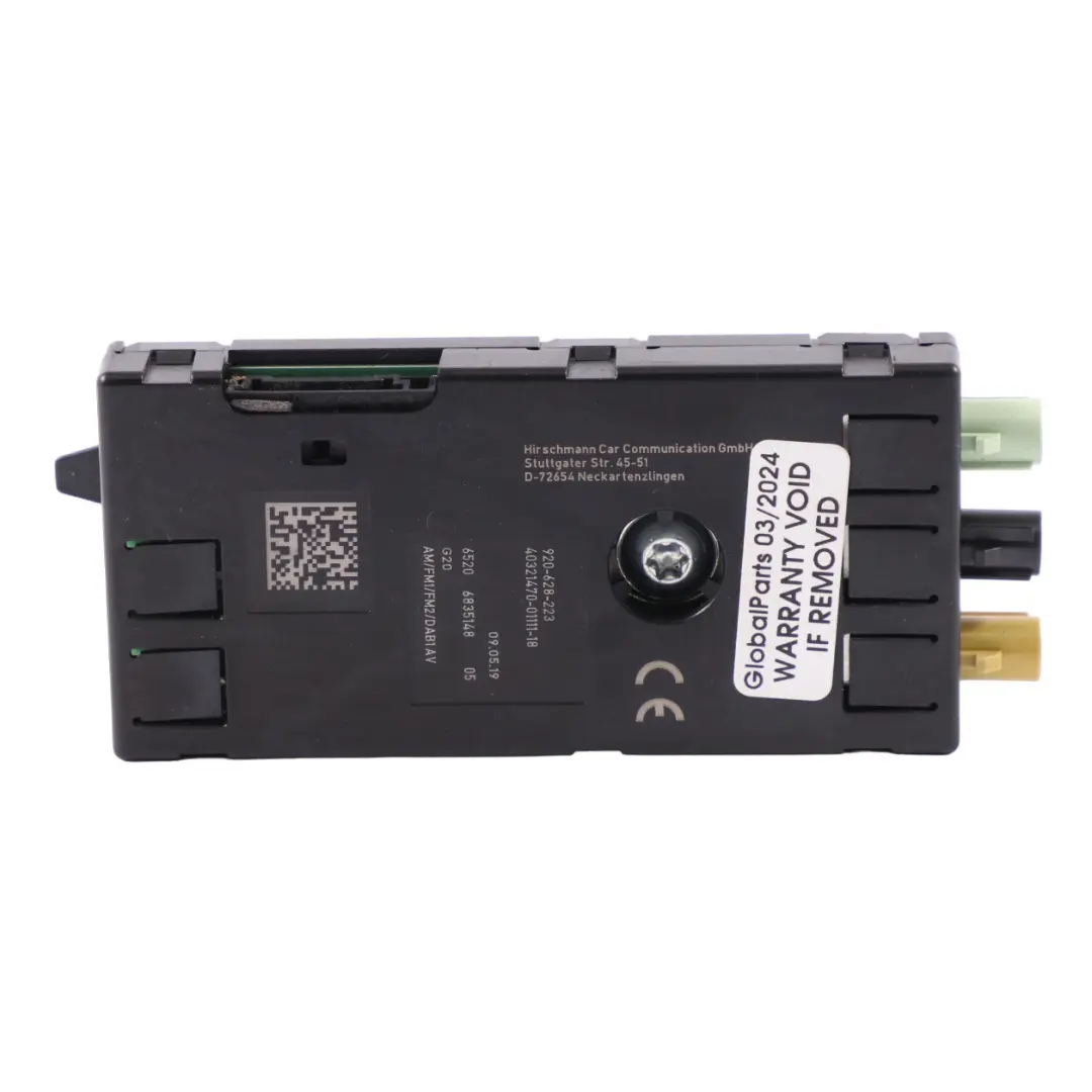 Wzmacniacz Anteny do BMW G20 o numerze 6835148 BMW G20 Wzmacniacz Anteny - SKU 6835148 - Numer Części 6835148